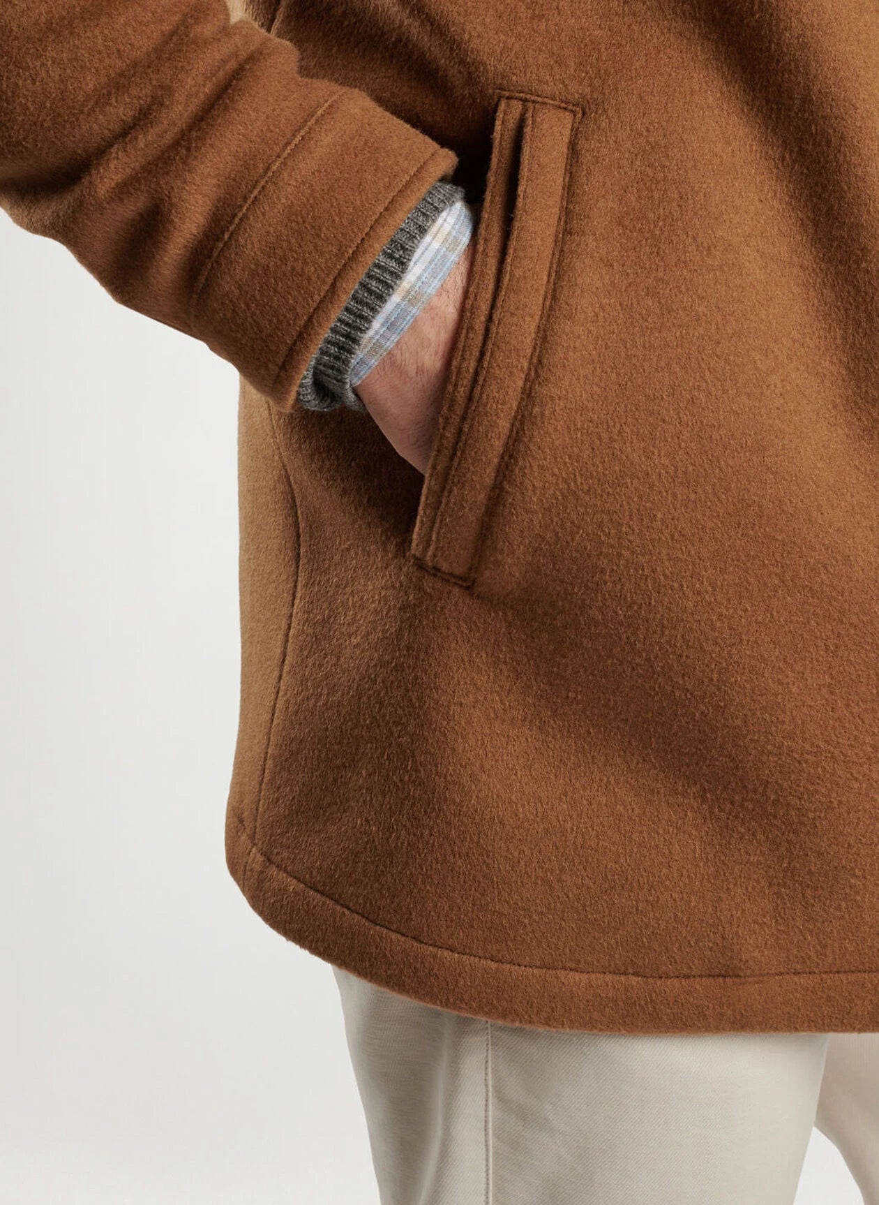  Peter Millar Crown Flex Fleece City Coat: Hazelwood