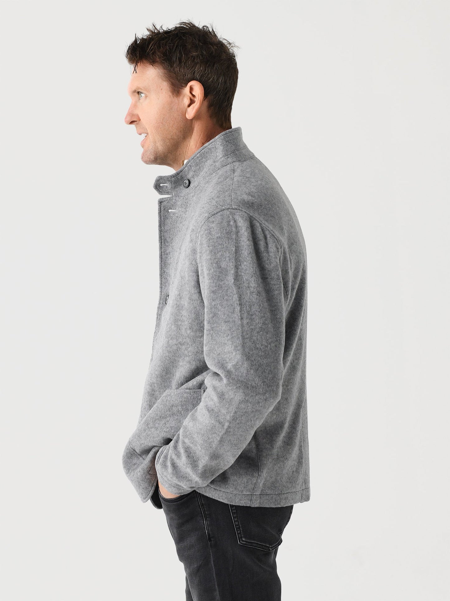  Peter Millar Crown Men's Flex Fleece Zip Blazer