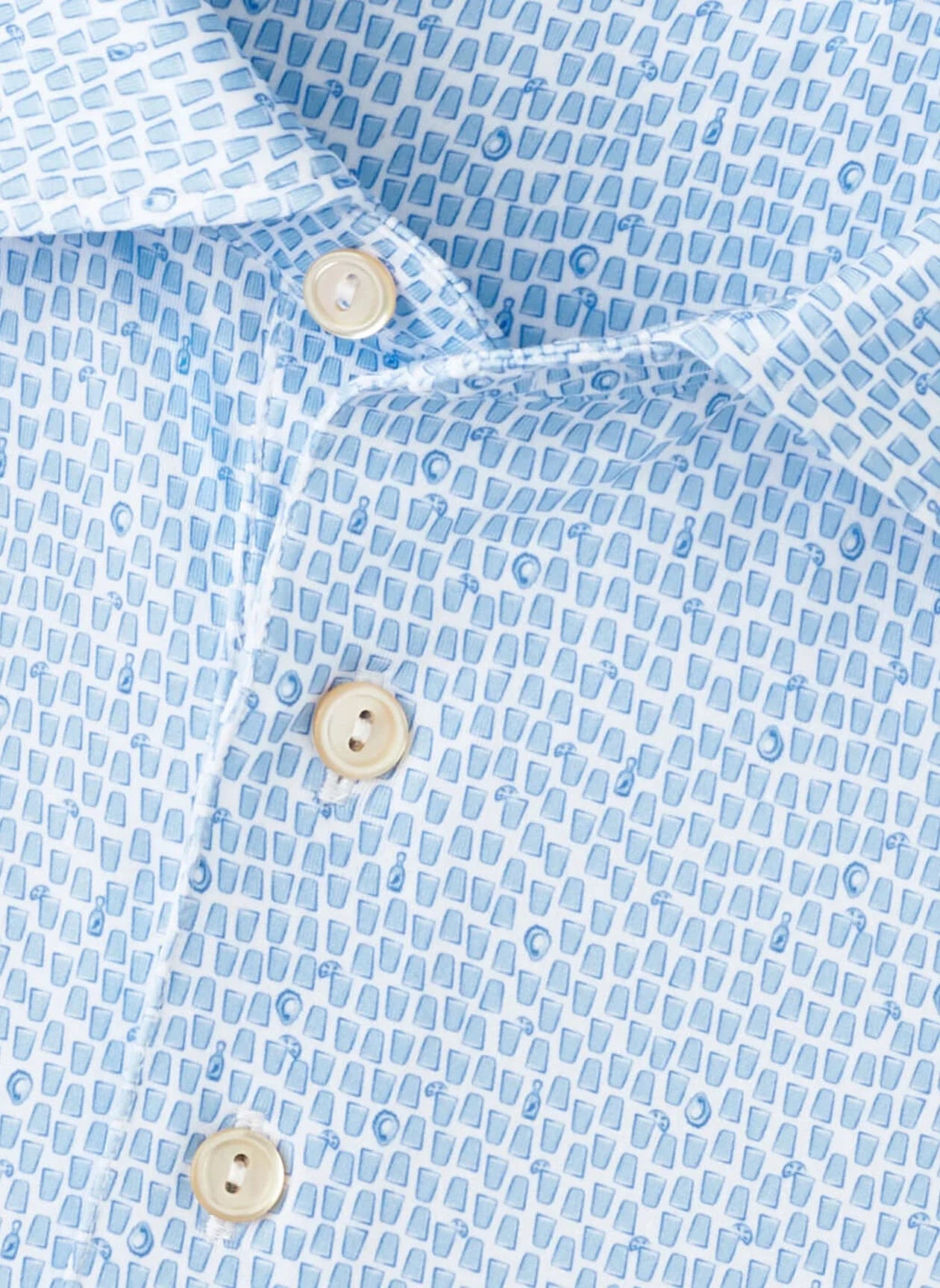  Peter Millar Oyster Shooter Performance Jersey Polo: White