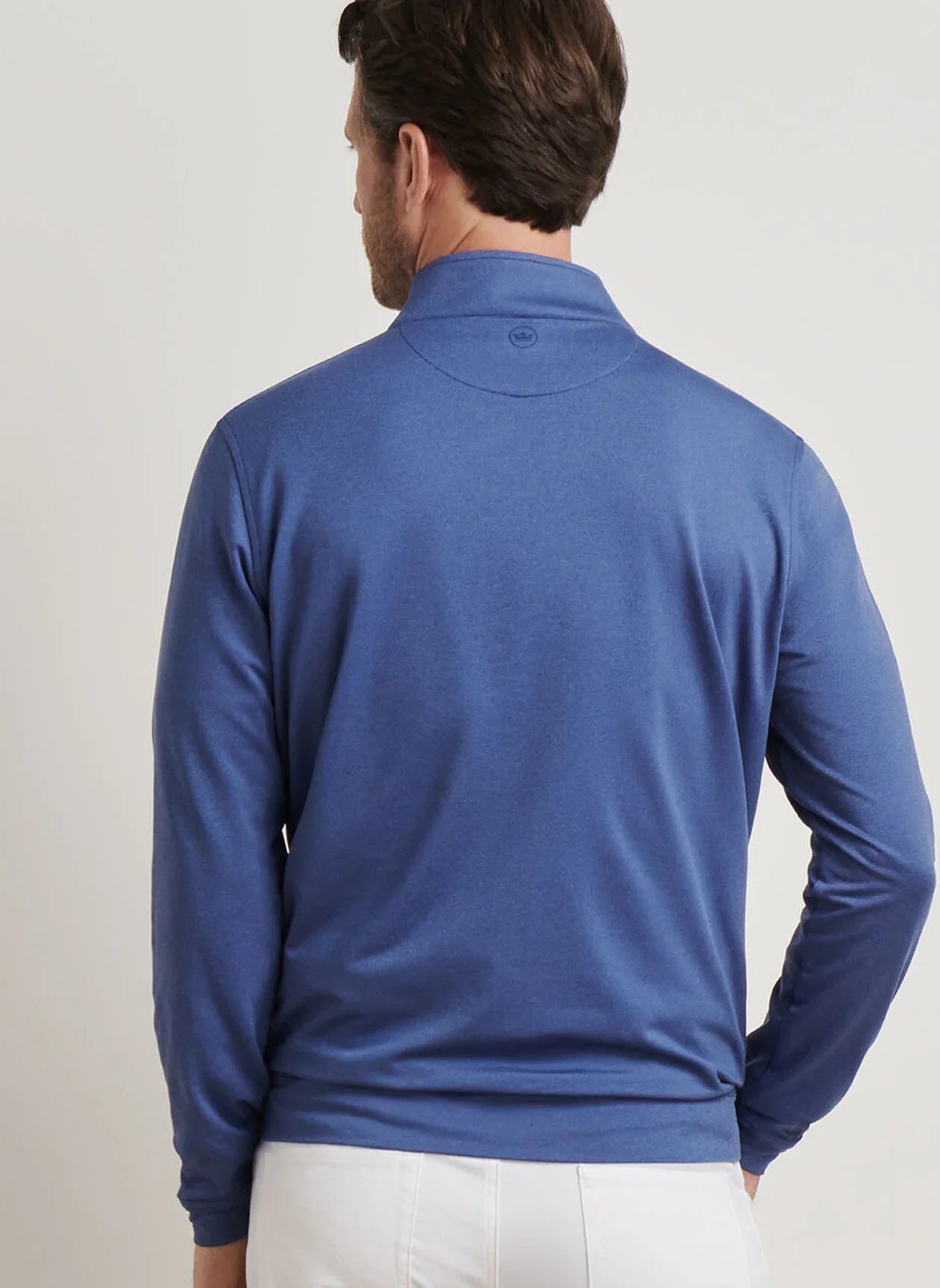  Peter Millar Perth Mélange Performance Quarter-Zip: Sport Navy