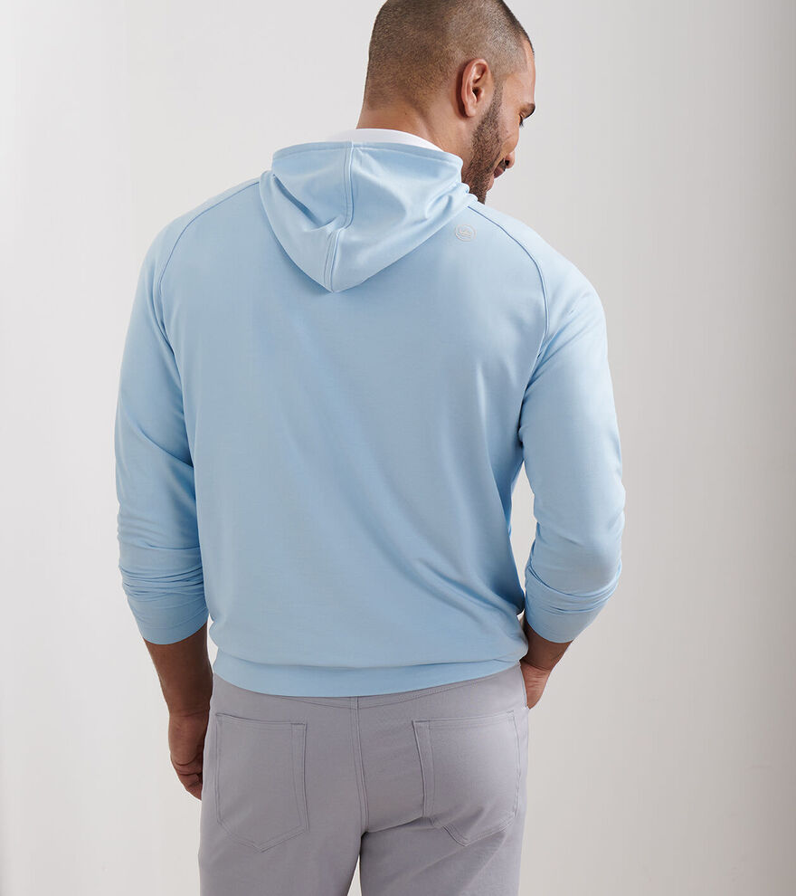  Peter Millar Pine Performance Hoodie: Sky