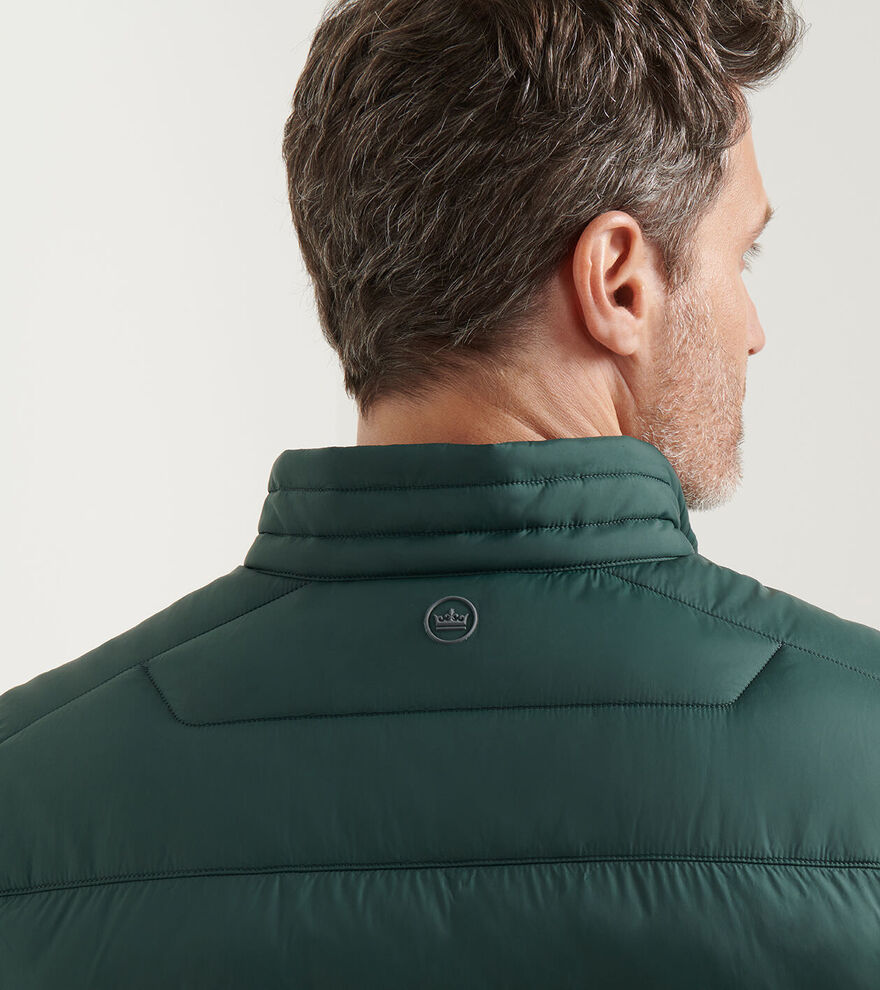  Peter Millar Apex Quilted Vest: Nordic Pine