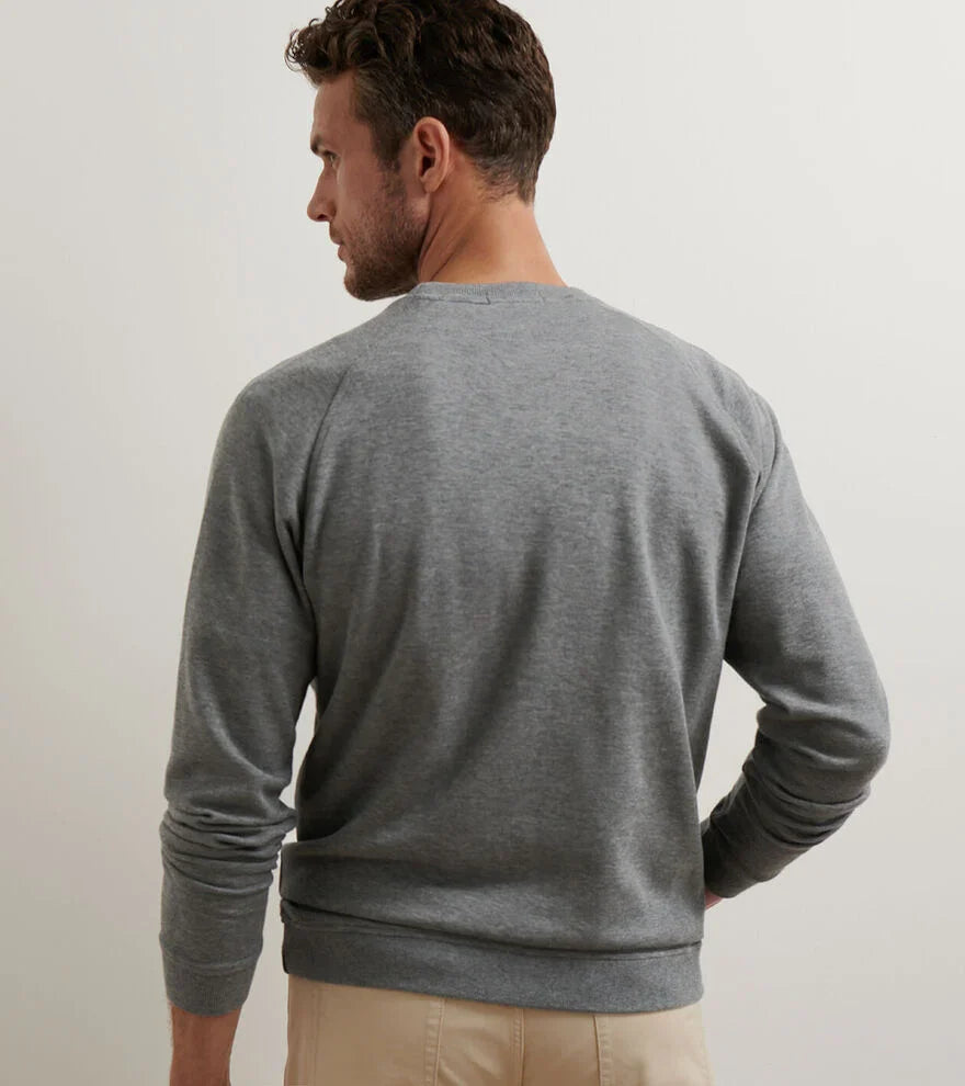  Peter Millar Crown Comfort Knit Crew: Oslo Grey