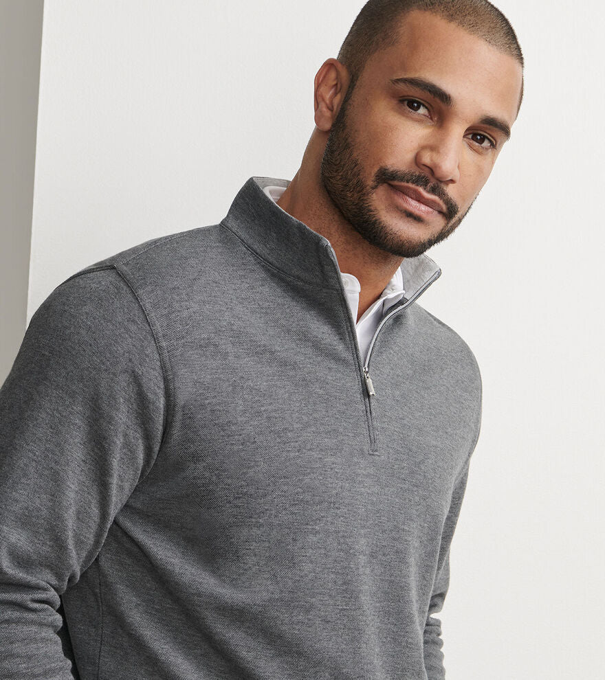  Peter Millar Crown Comfort Pullover: Charcoal