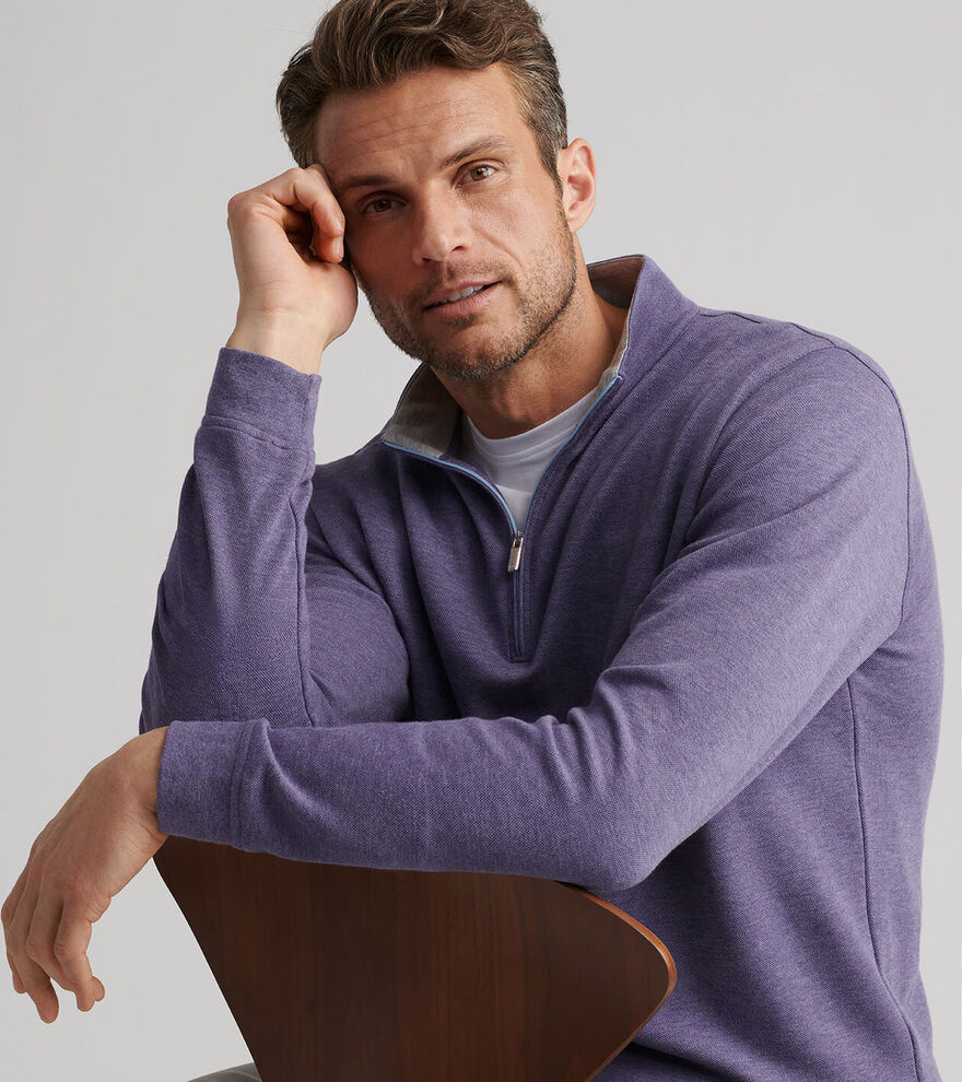  Peter Millar Crown Comfort Pullover: Deep Violet
