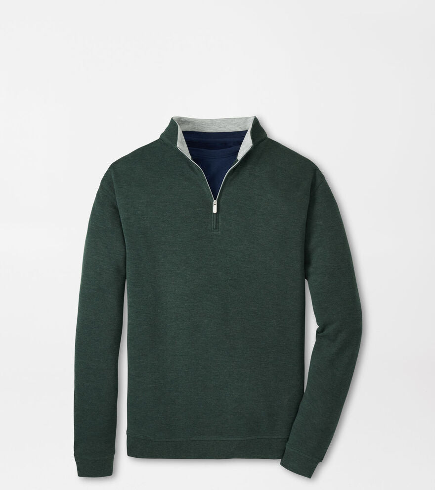  Peter Millar Crown Comfort Pullover: Deep Verdant