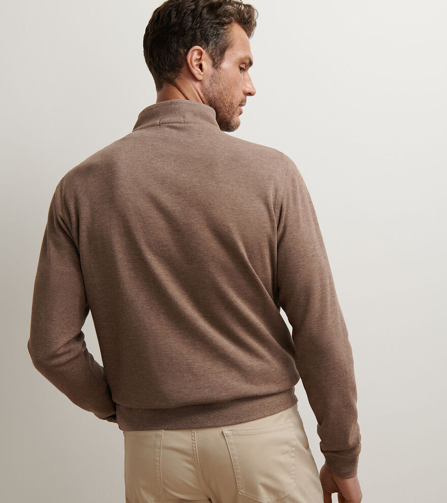  Peter Millar Crown Comfort Pullover: Poplar Brown