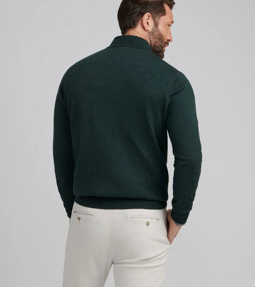  Peter Millar Autumn Crest Quarter-Zip: Nordic Pine