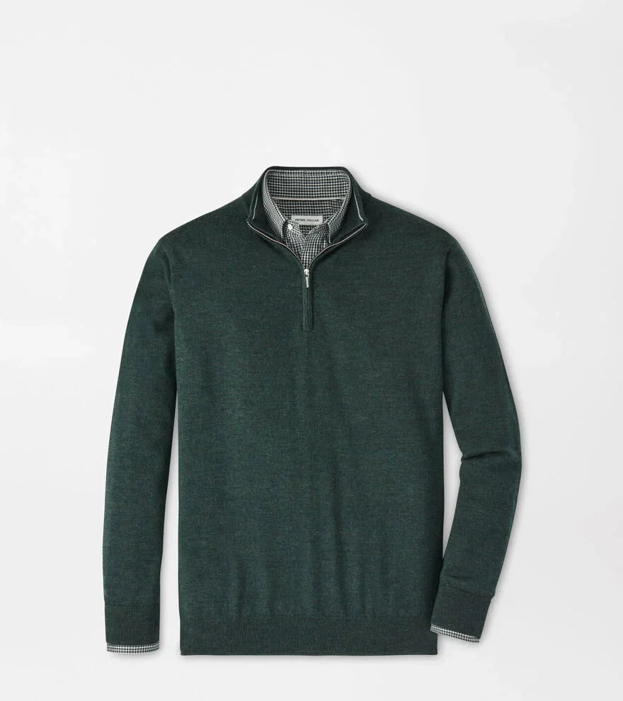  Peter Millar Autumn Crest Quarter-Zip: Nordic Pine
