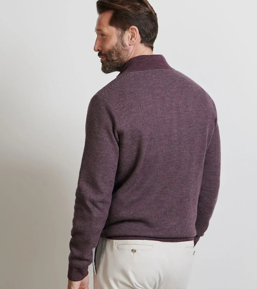  Peter Millar West Quarter-Zip Sweater: Autumn Foliage