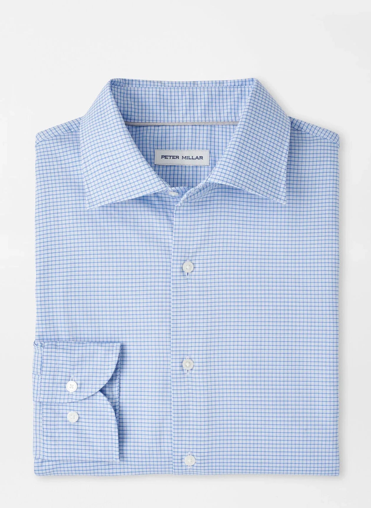  Peter Millar Jackson Crown Lite Cotton-Stretch Shirt: Ruddy Blue