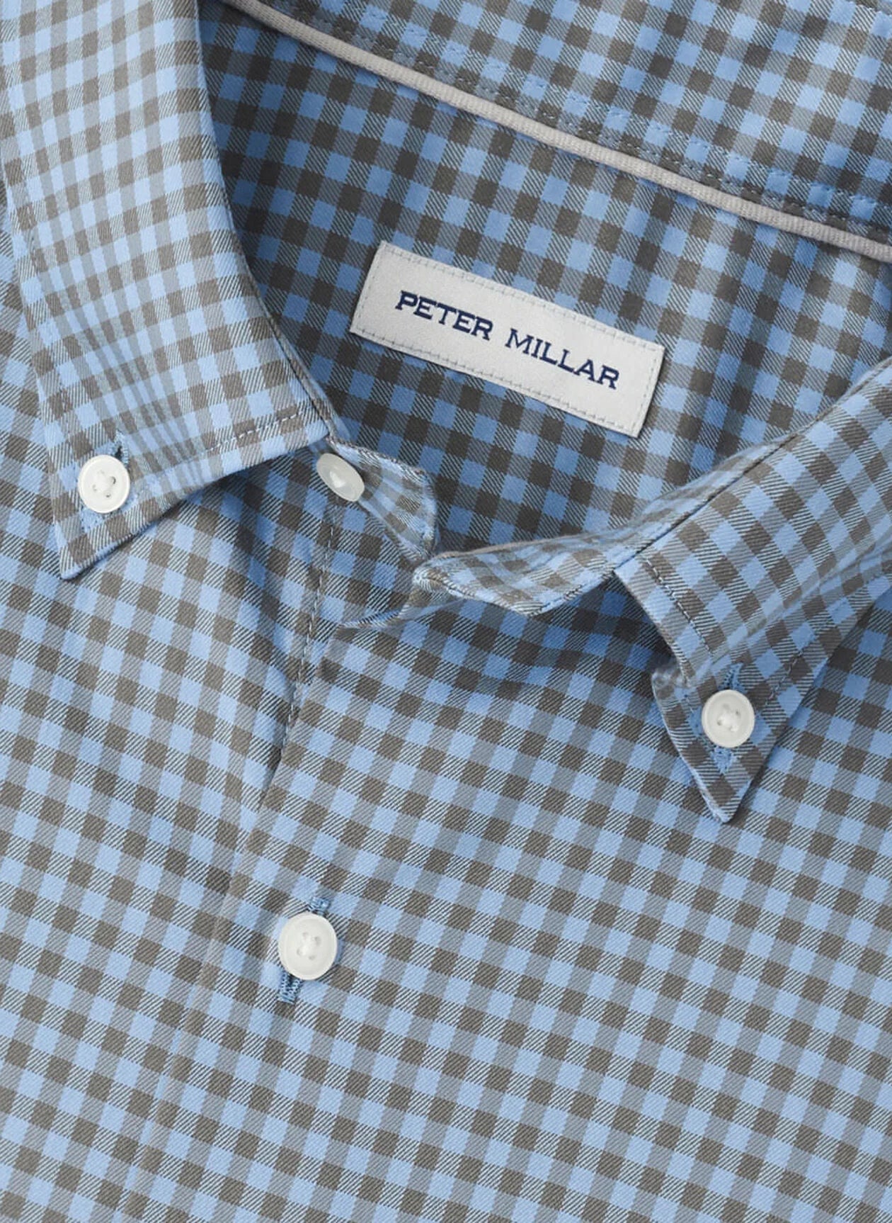  Peter Millar Conway Crown Lite Cotton-Stretch Shirt: Basil