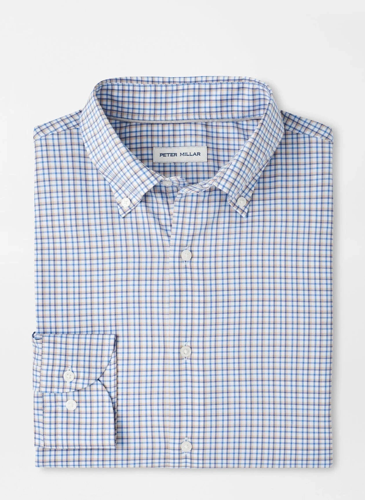  Peter Millar Julian Crown Lite Cotton-Stretch Sport Shirt: Evening Tide