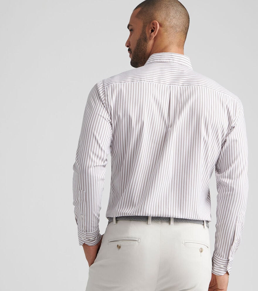  Peter Millar Cannon Crown Lite Cotton-Stretch Sport Shirt: Poplar Brown