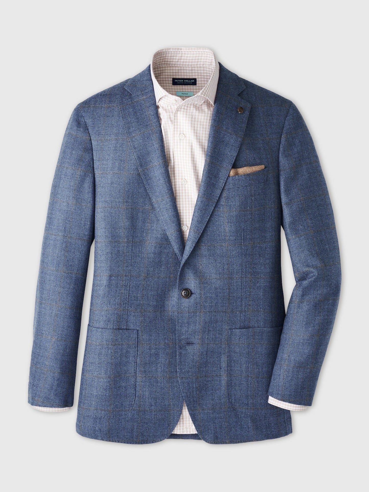  Peter Millar Crown Crafted Men's Delrose Plaid Soft Jacket