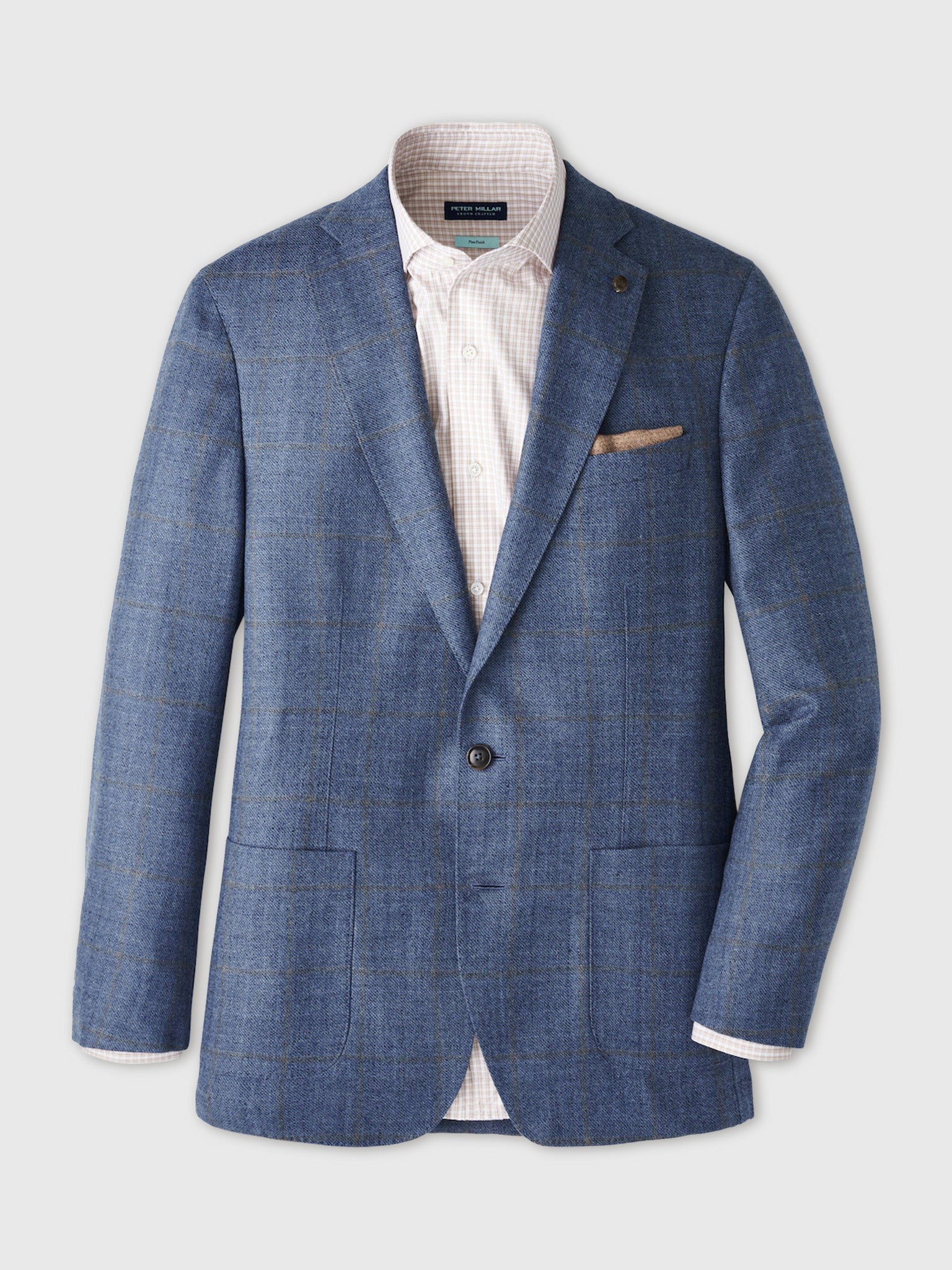  Peter Millar Crown Crafted Men's Delrose Plaid Soft Jacket