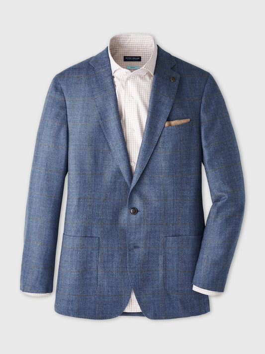  Peter Millar Crown Crafted Men's Delrose Plaid Soft Jacket