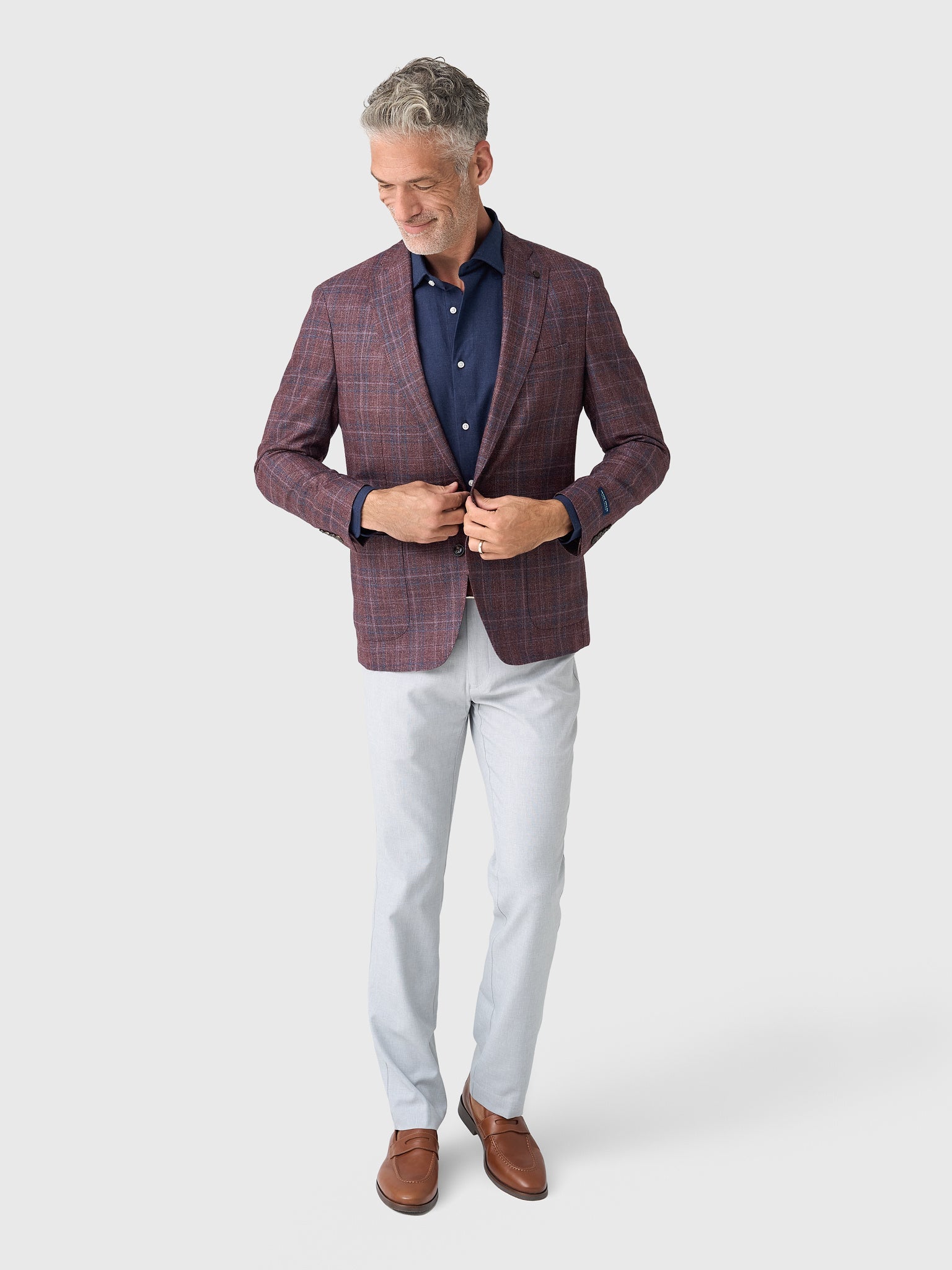  Peter Millar Crown Crafted Men's Claren Plaid Soft Jacket