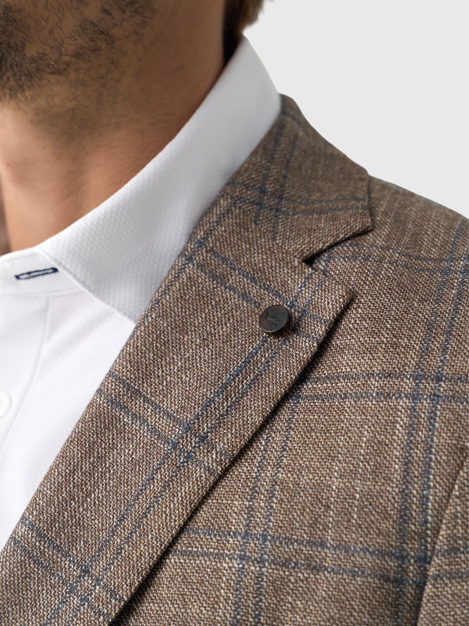  Peter Millar Crown Crafted Men's Leroy Windowpane Soft Jacket