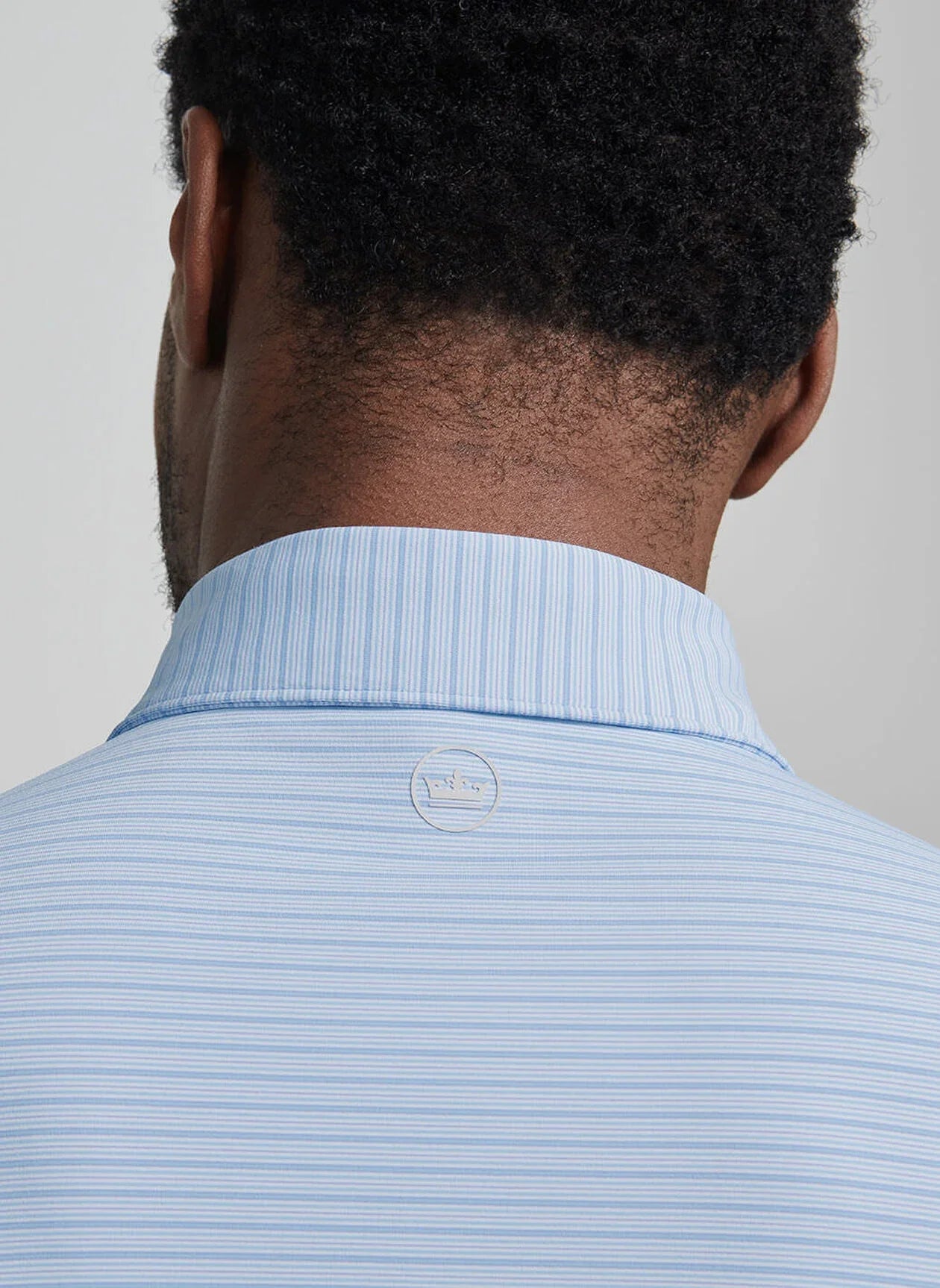  Peter Millar Crown Crafted Channel Performance Jersey Polo: Wisteria