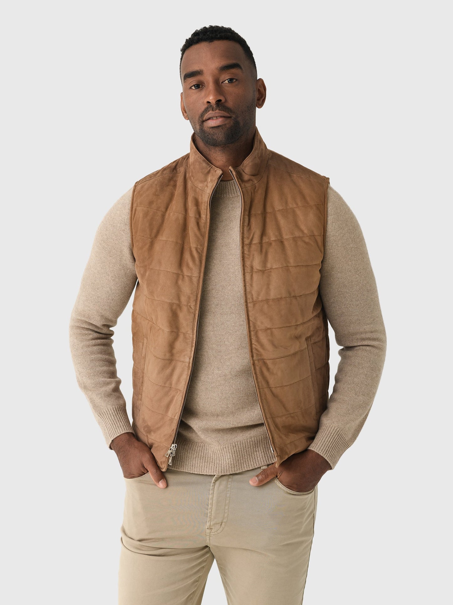  Peter Millar Crown Crafted Men's Featherweight Suede Vest