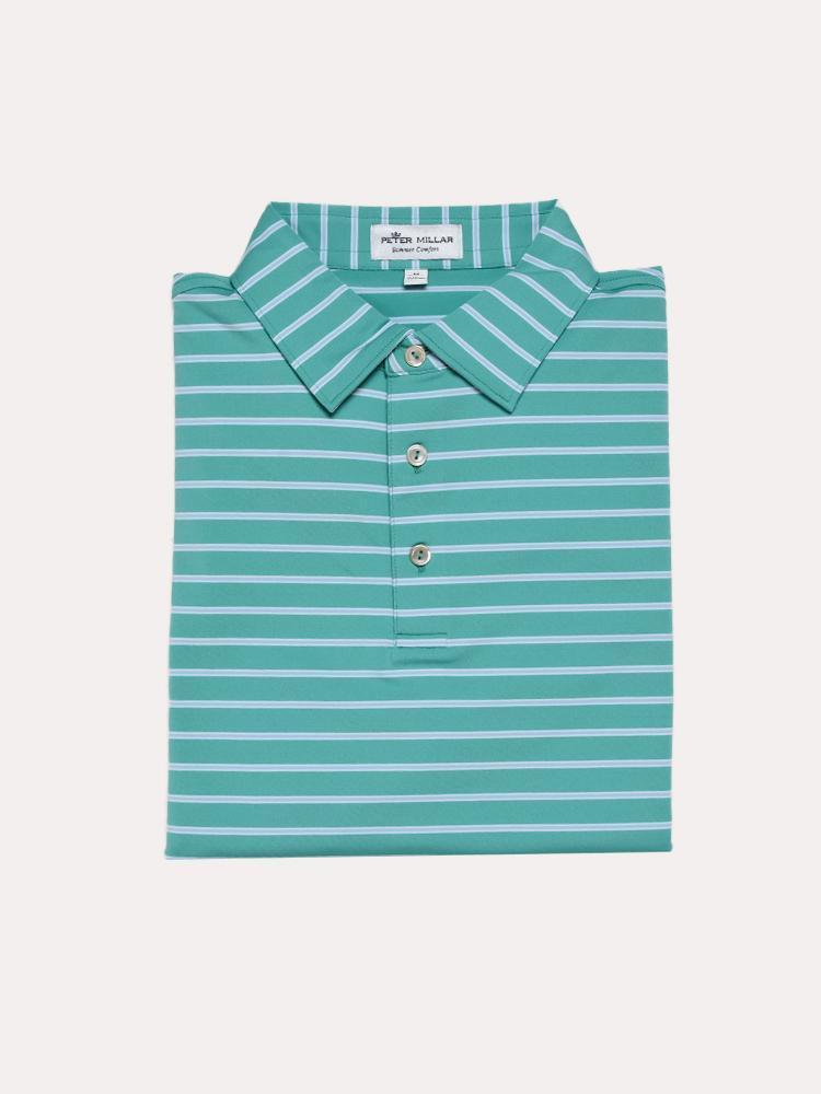  Peter Millar Men's Market Stripe Stretch Jersey Polo