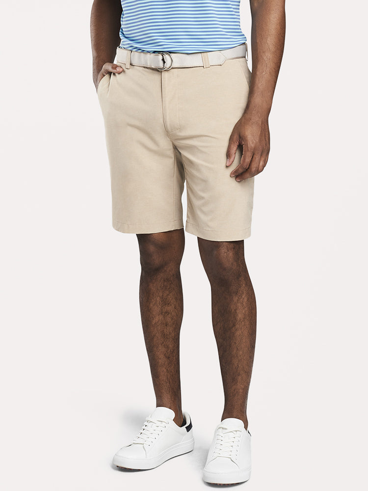  Peter Millar Men's Shackleford Hybrid Melange Short