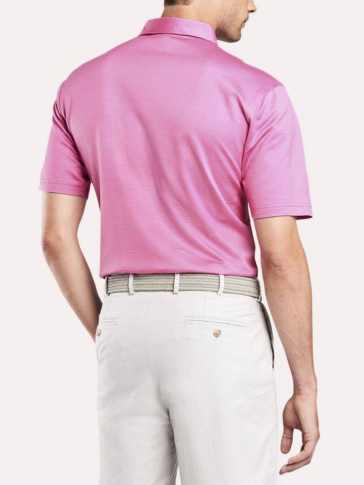  Peter Millar Darien Pindot Jacquard Cotton Lisle Polo