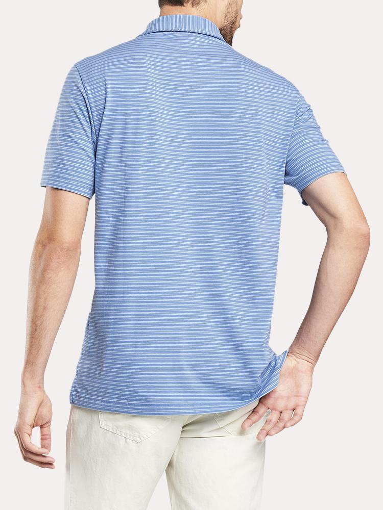  Peter Millar Men's Folly Beach Stripe Polo