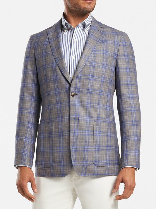  Peter Millar Crown Men's Plaid Soft Jacket