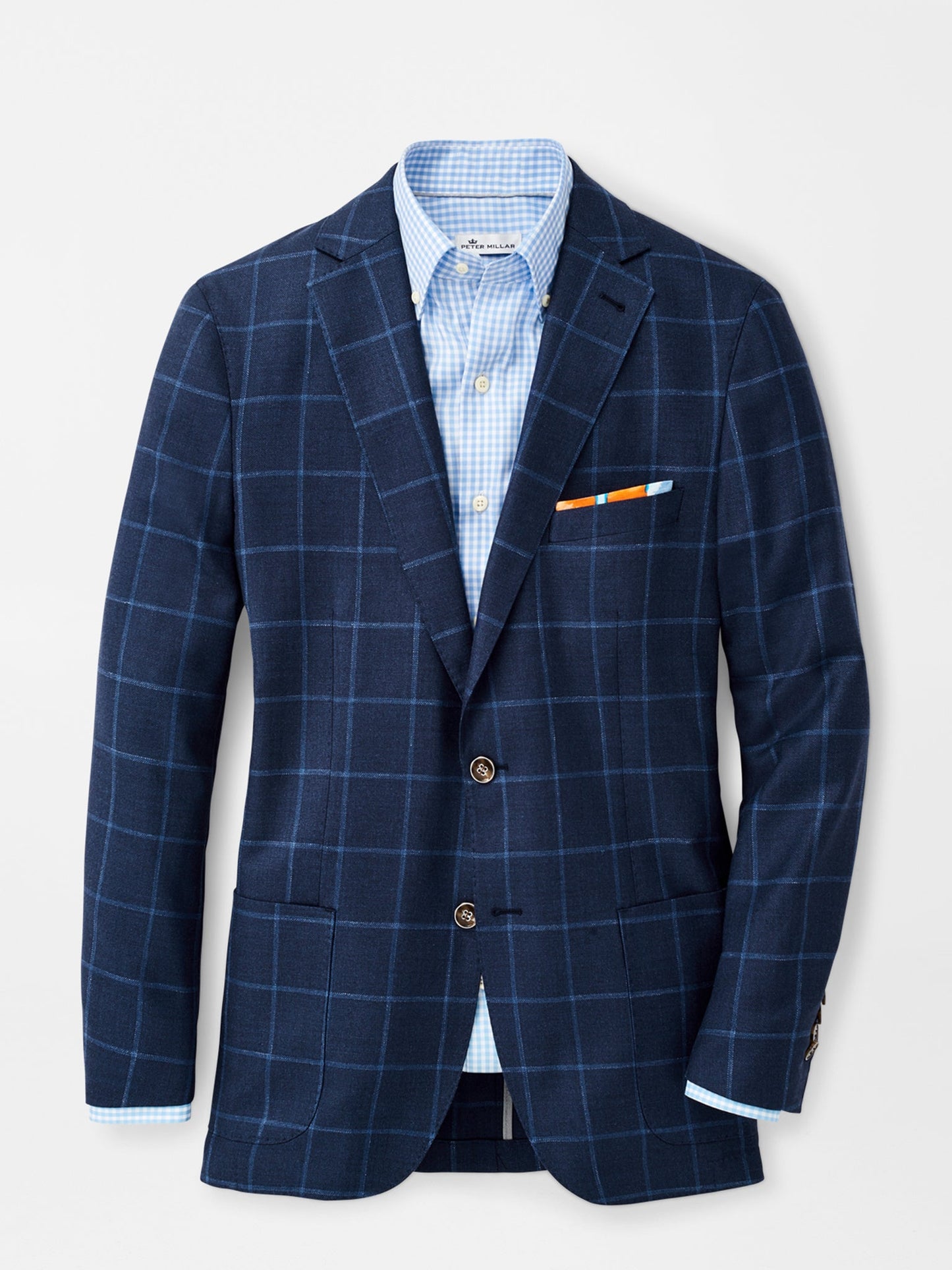  Peter Millar Crown Men's Windowpane Soft Jacket