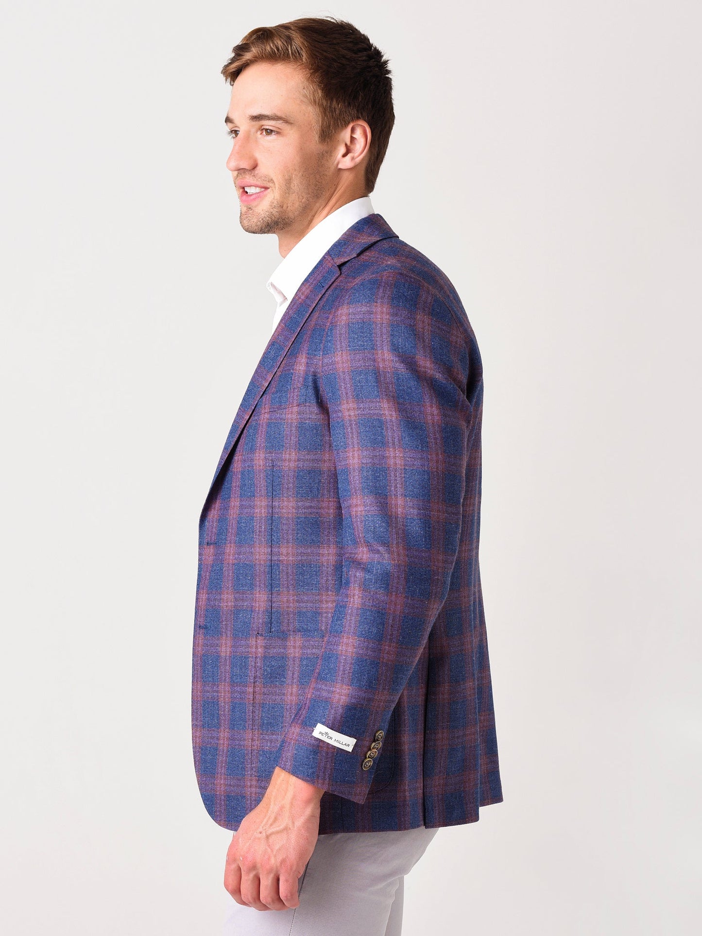  Peter Millar Crown Men's Classic Plaid Soft Jacket