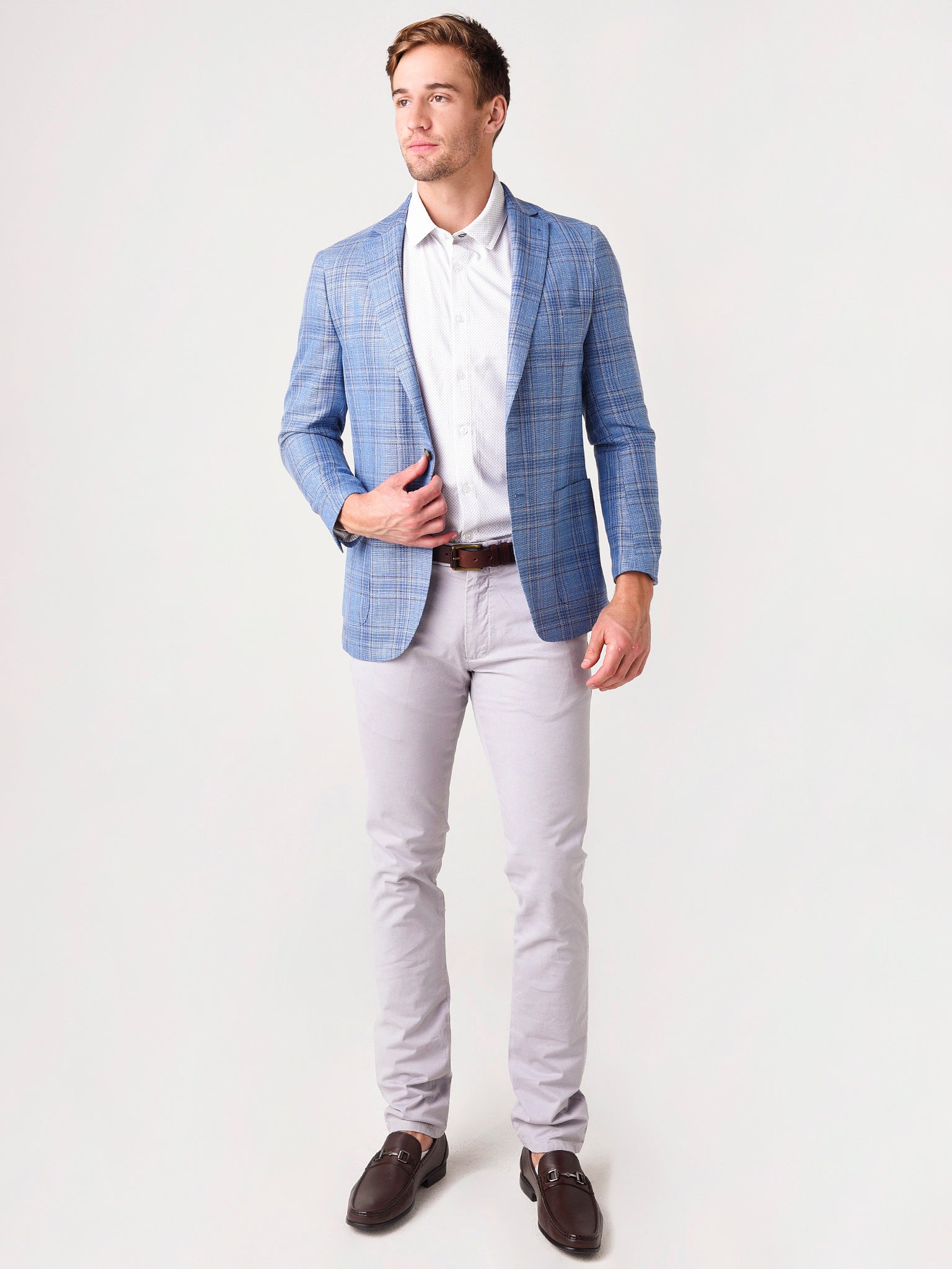  Peter Millar Crown Men's Riverside Plaid Soft Jacket