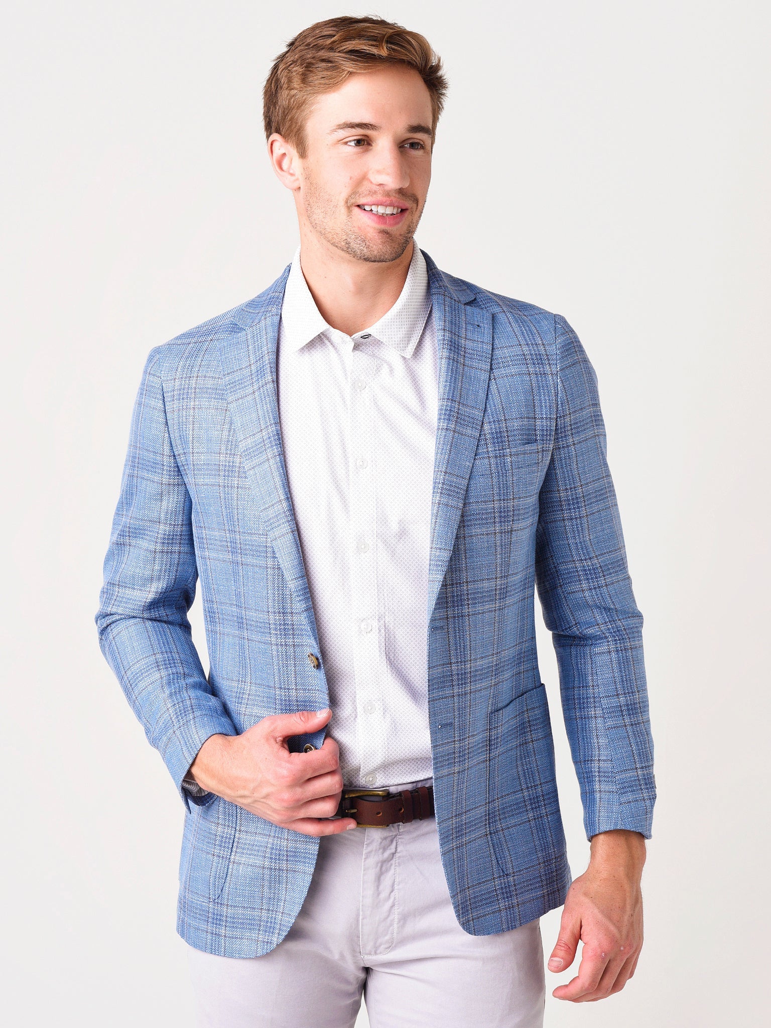  Peter Millar Crown Men's Riverside Plaid Soft Jacket
