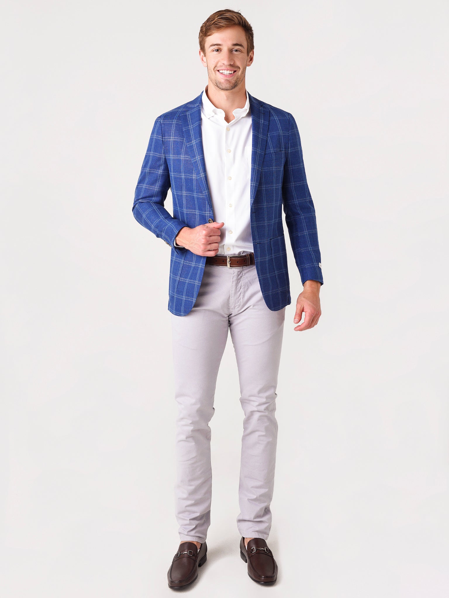  Peter Millar Crown Men's Spring Windowpane Soft Jacket