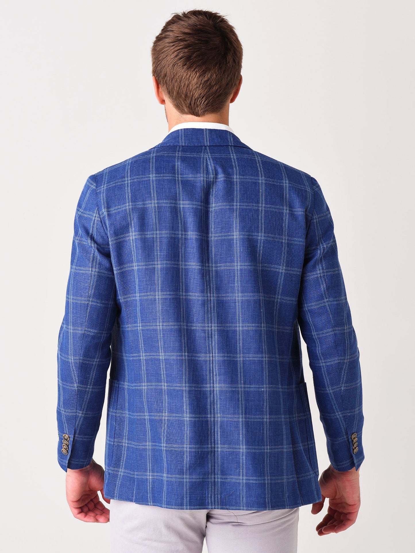  Peter Millar Crown Men's Spring Windowpane Soft Jacket