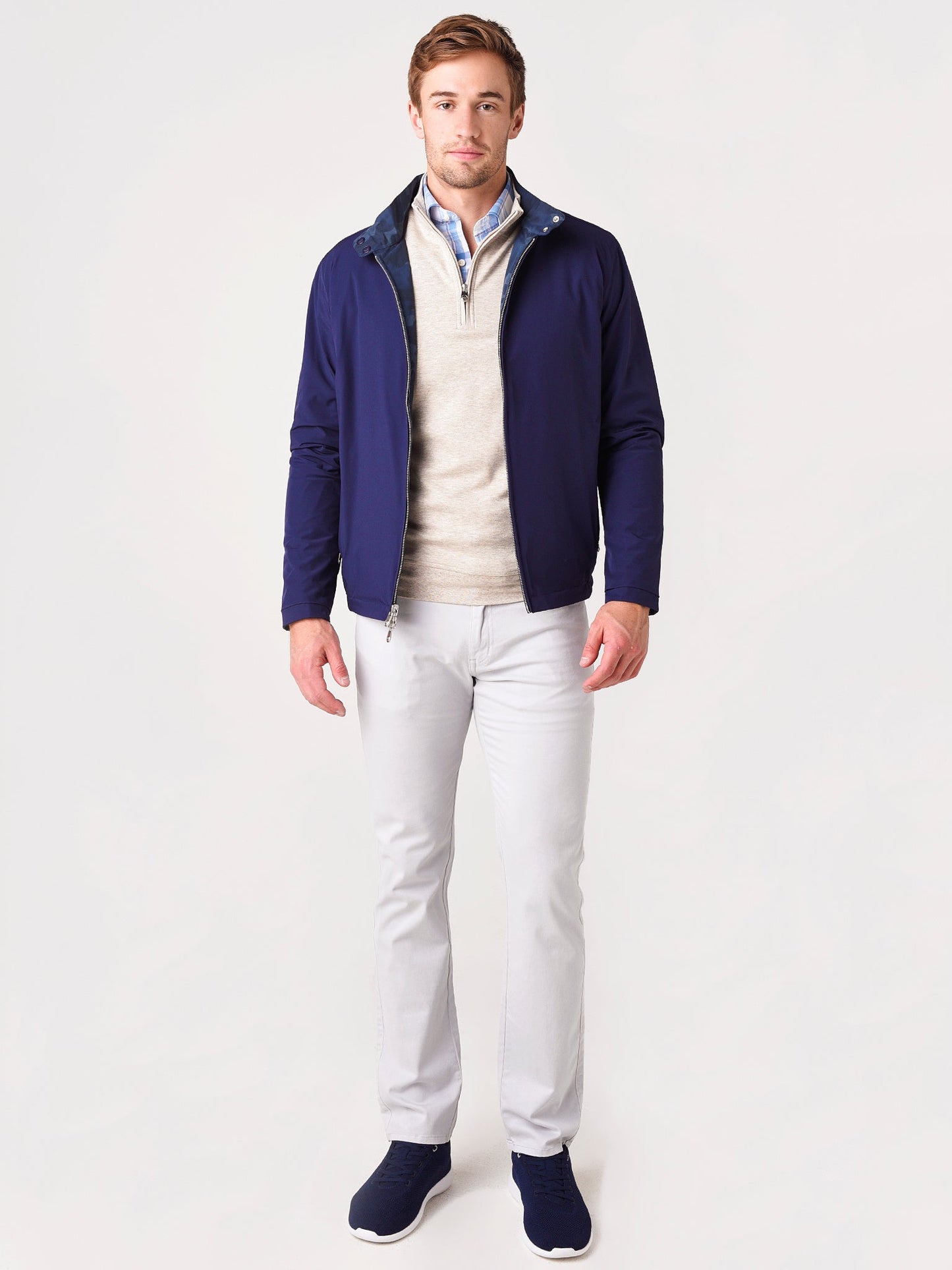  Peter Millar Crown Men's Reversible Camo Bomber Jacket
