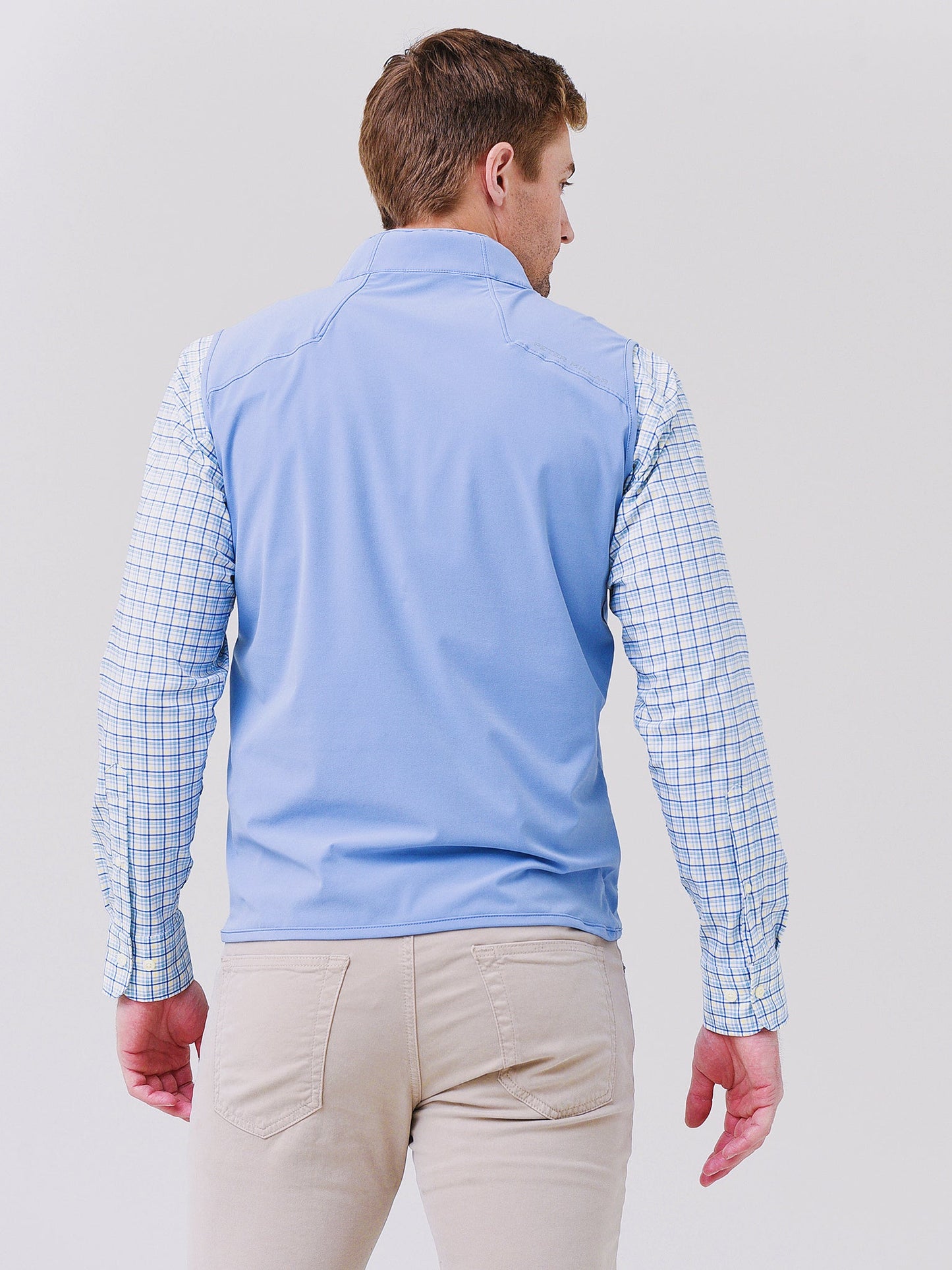  Peter Millar Crown Crafted Men's Flex Adapt Half-Zip Pullover Vest