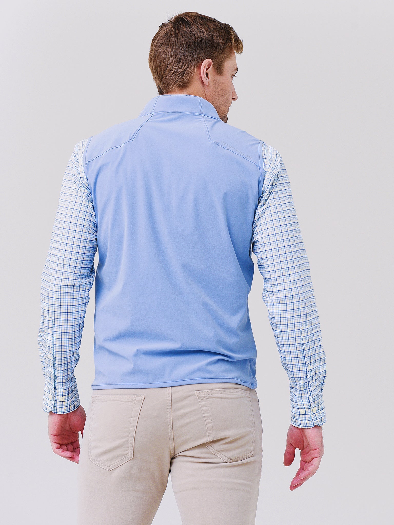  Peter Millar Crown Crafted Men's Flex Adapt Half-Zip Pullover Vest