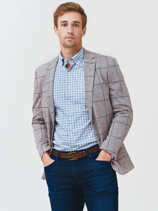  Peter Millar Crown Men's Playa Plaid Soft Jacket