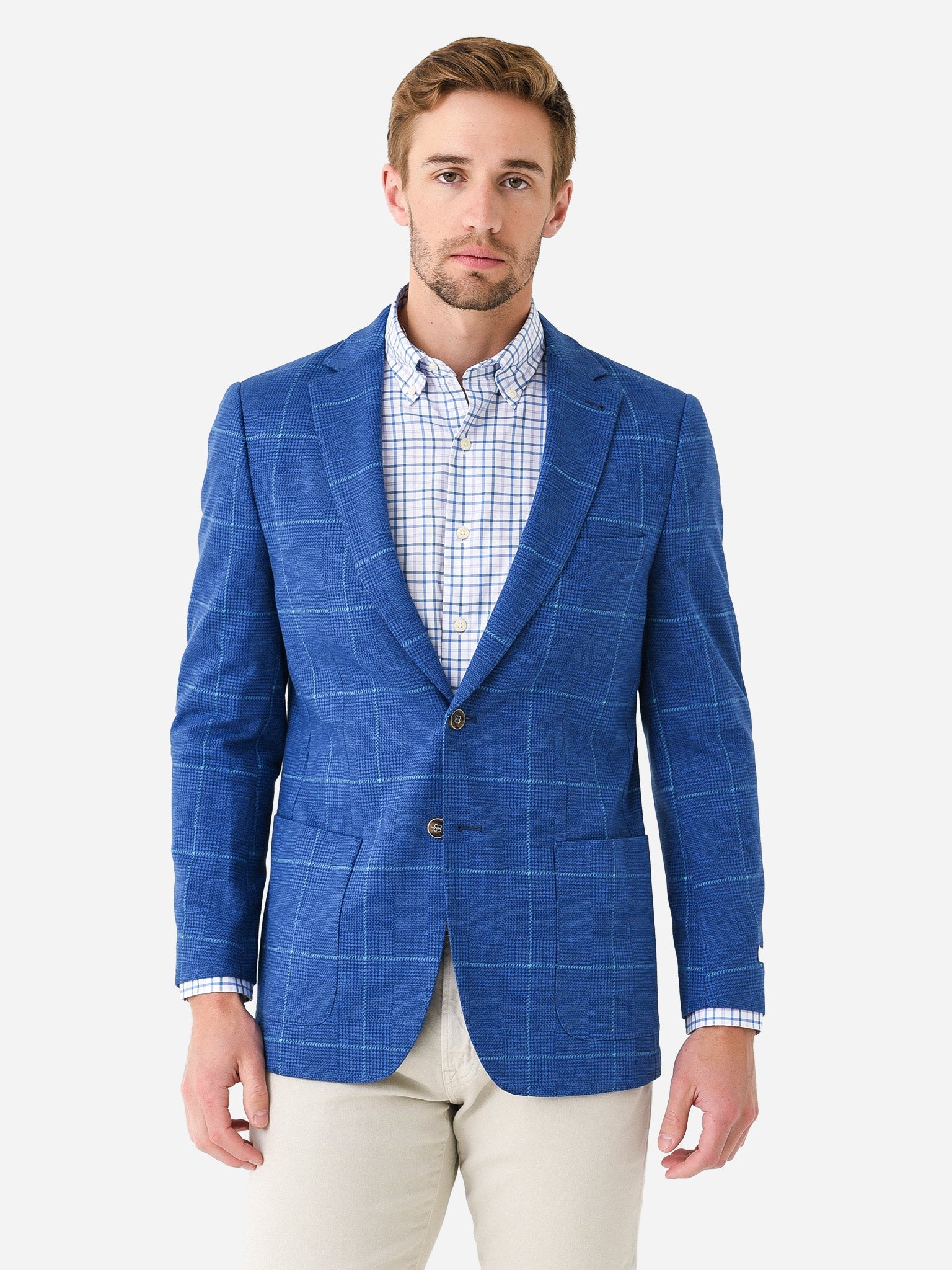  Peter Millar Crown Men's Islip Houndstooth Pane Soft Jacket