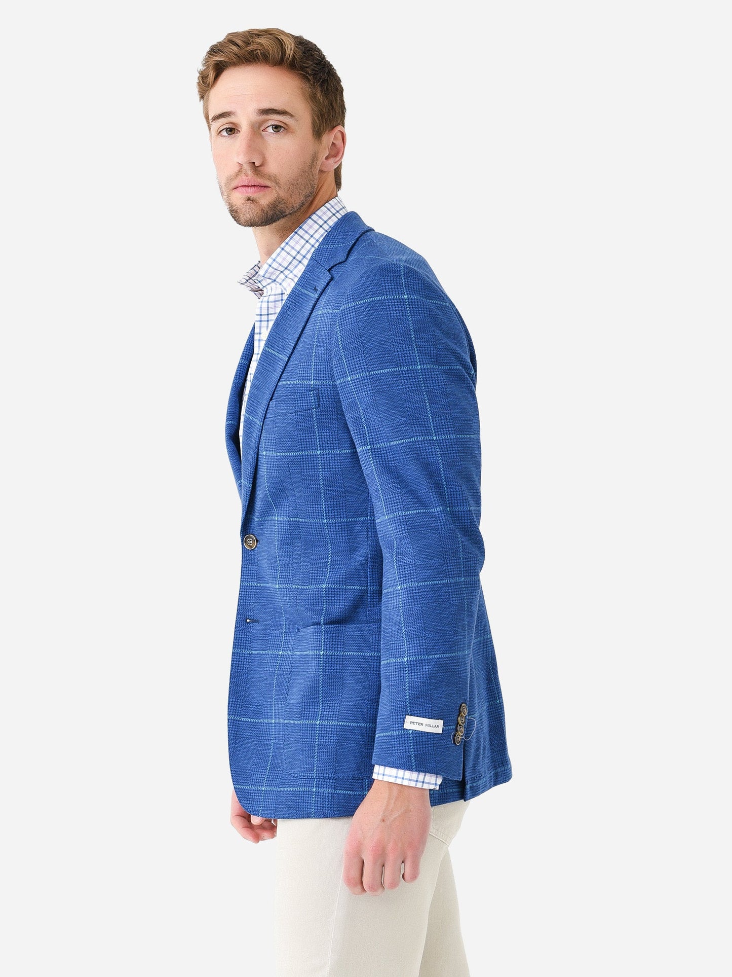  Peter Millar Crown Men's Islip Houndstooth Pane Soft Jacket