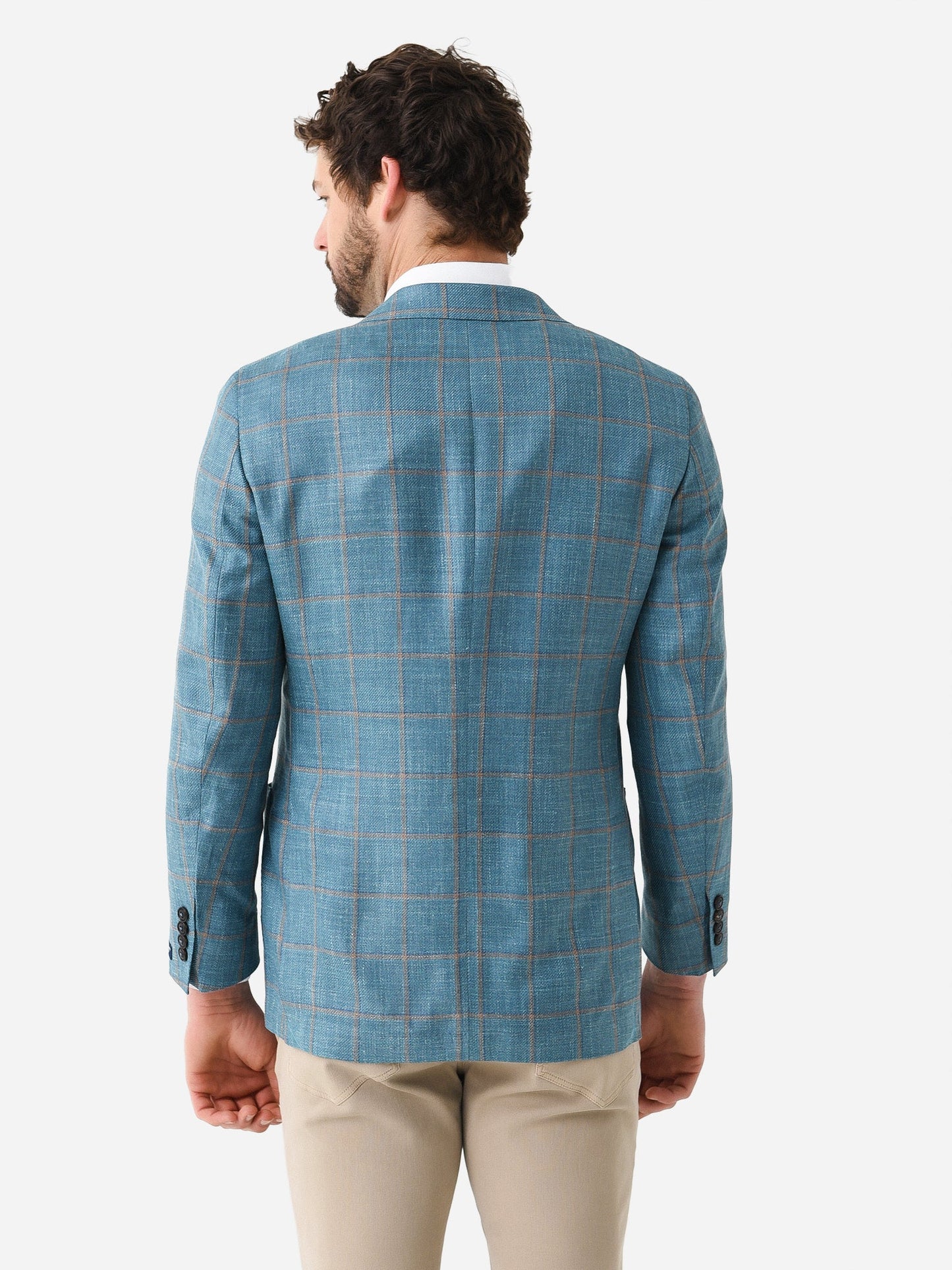  Peter Millar Crown Crafted Men's Bern Windowpane Soft Jacket