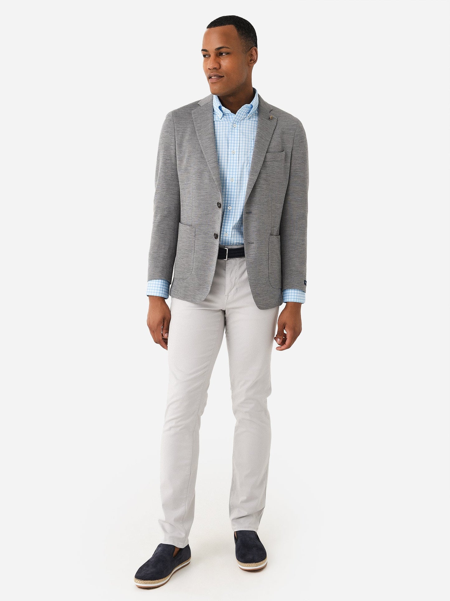  Peter Millar Crown Crafted Men's Holden Solid Jersey Soft Jacket