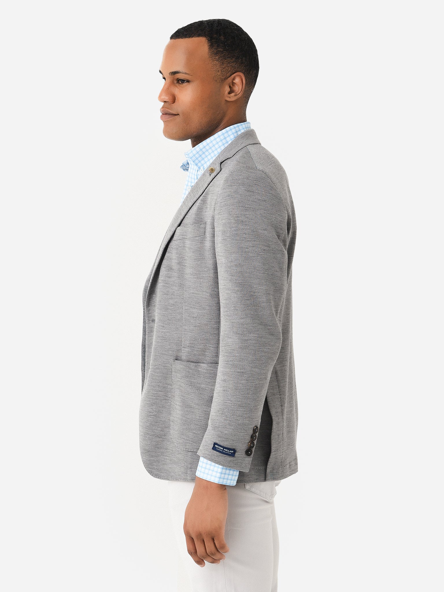  Peter Millar Crown Crafted Men's Holden Solid Jersey Soft Jacket