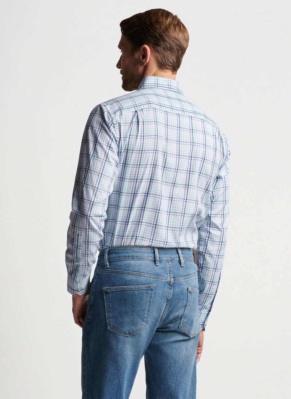  Peter Millar Caspian Cotton Sport Shirt: Multi