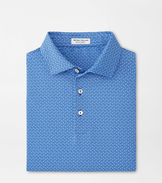  Peter Millar Vega Performance Jersey Polo: Sailor Blue
