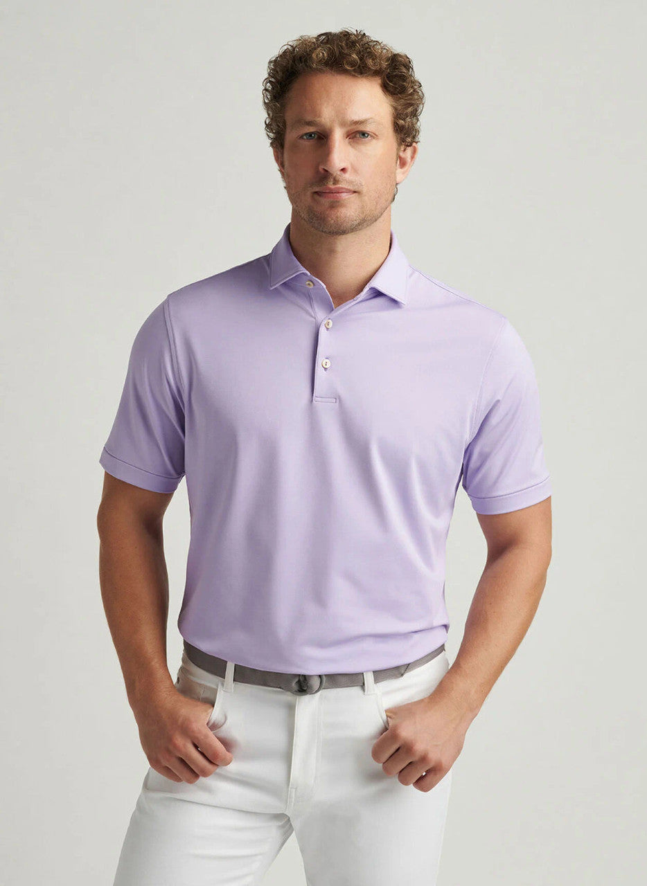  Peter Millar Andover Performance Jersey Polo: Ultra Violet