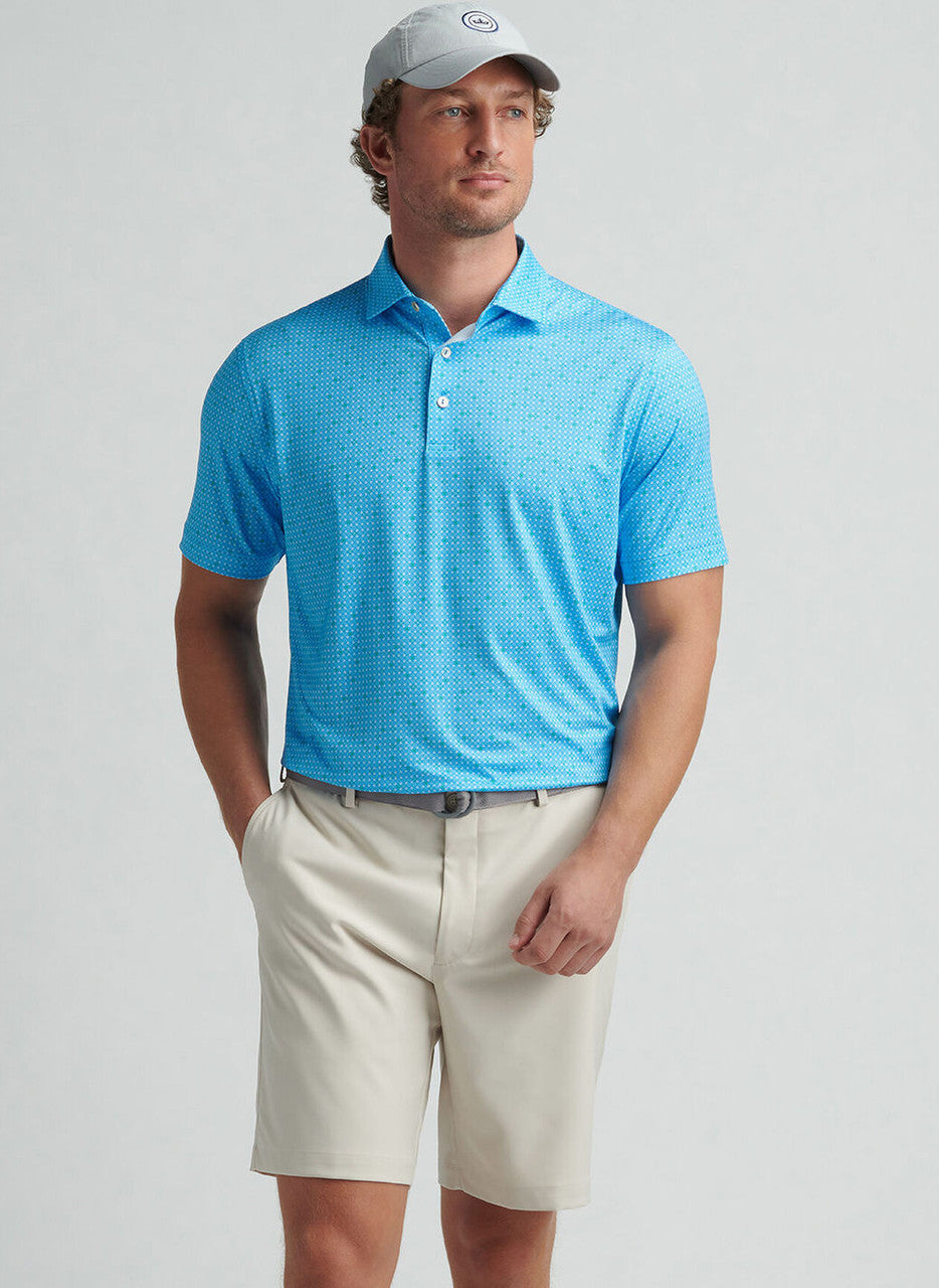  Peter Millar Castellina Performance Jersey Polo: Riverbed