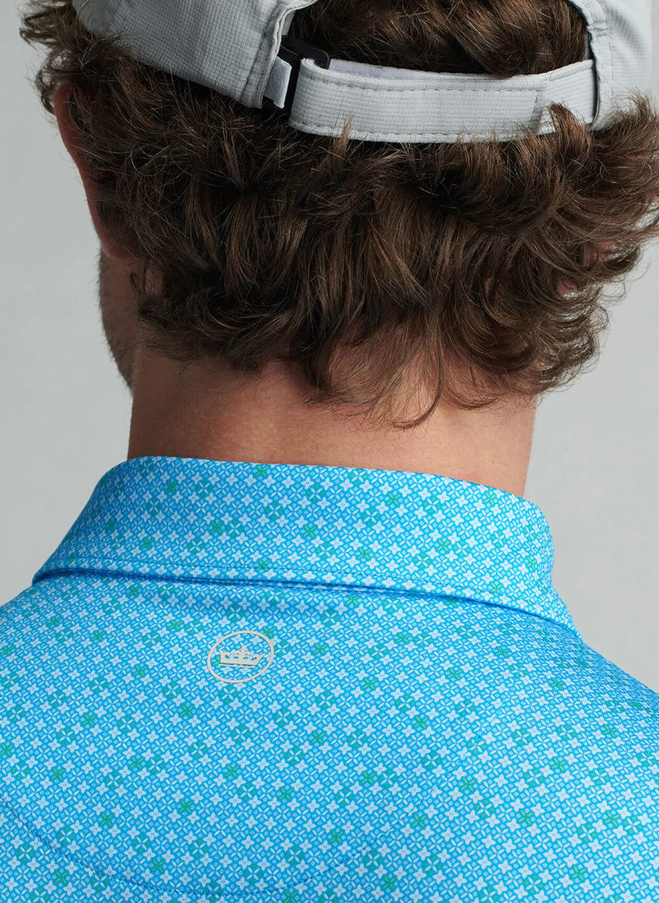  Peter Millar Castellina Performance Jersey Polo: Riverbed